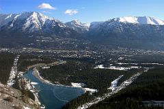 02 Canmore And Canmore Dam Rundle Forbay in Winter With Mount Lady MacDonald, Grotto Mountain Beyond.jpg